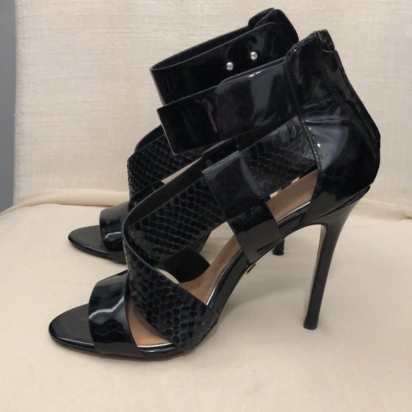Badgley Mishka Ankle Strap Heels Size 6 - Picture 3 of 8